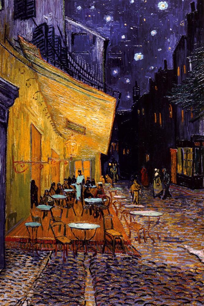Image of The Caf Terrace on the Place du Forum, Arles, at Night, c.1888