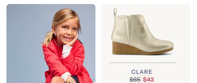 Clare Kids Wedge Boot - Image