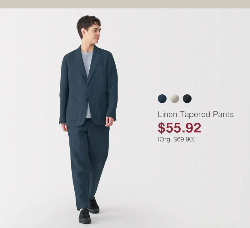 Shop Men's Linen Tapered Pants