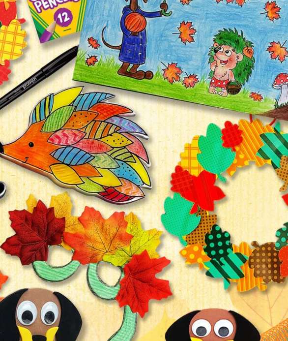 An Autumn Tale, Kids DIY Crafts Box (Ages 3-9 years)