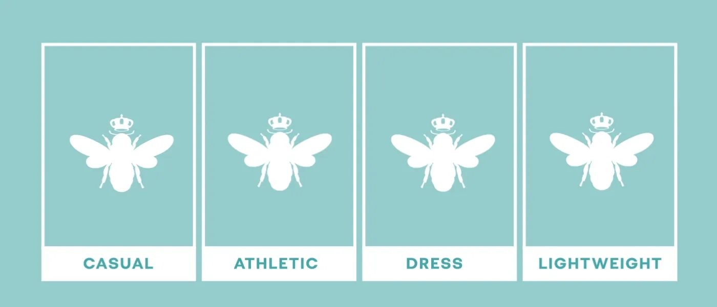 CASUAL | ATHLETIC | DRESS | LIGHTWEIGHT