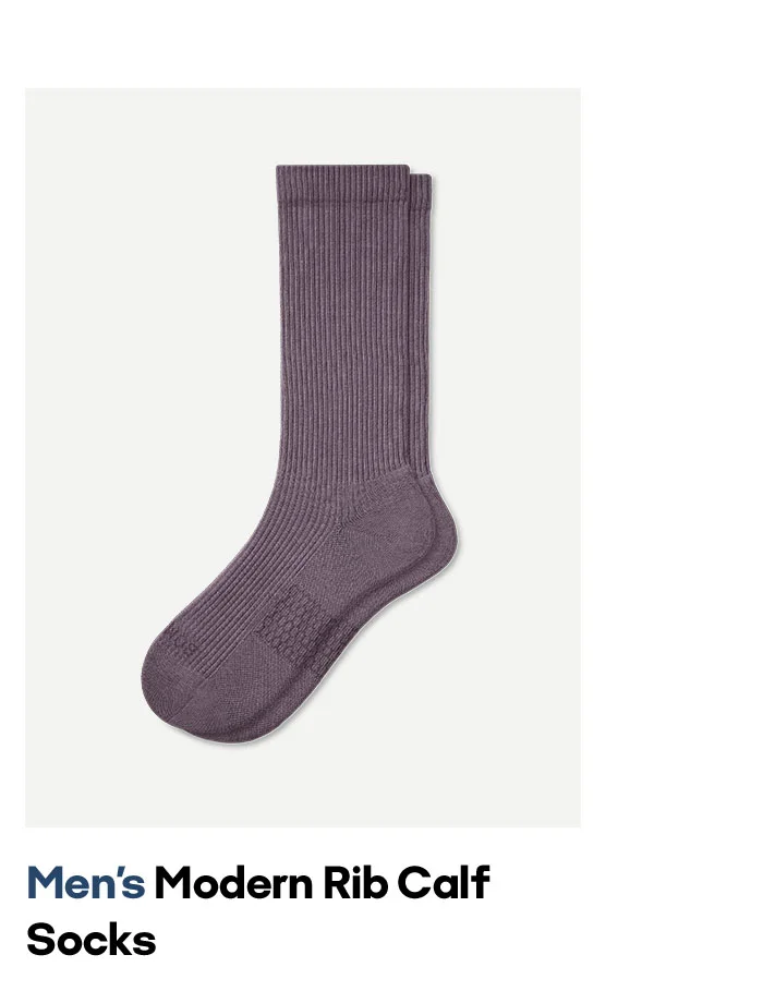 Men's Modern Rib Calf Socks
