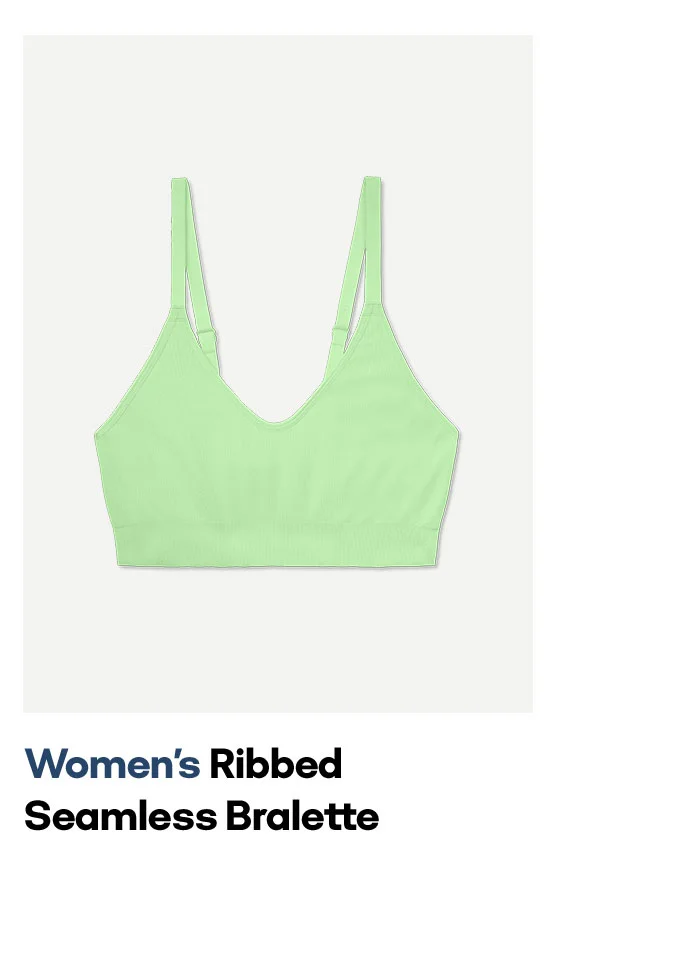 Women's Ribbed Seamless Bralette
