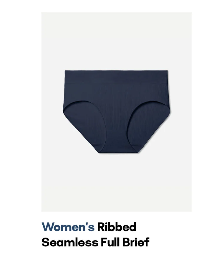 Women's Ribbed Seamless Full Brief