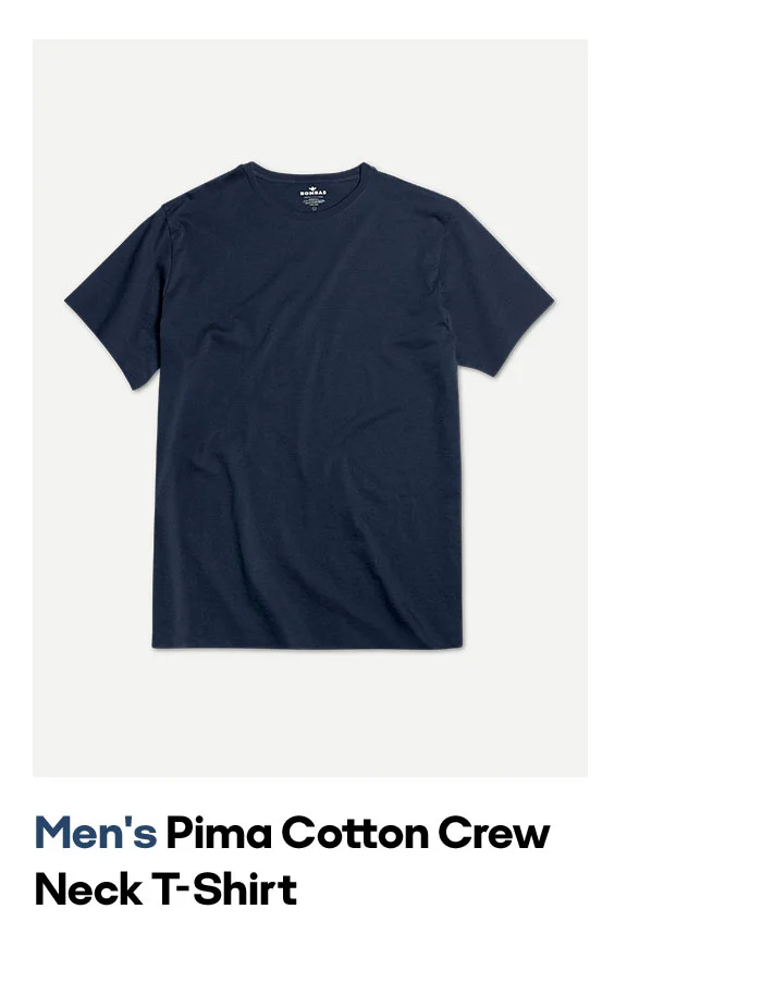 Men's Pima Cotton Crew Neck T-Shirt