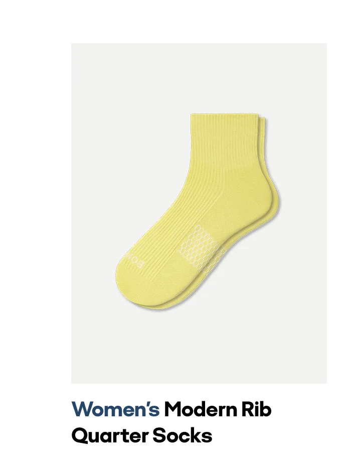 Women's Modern Rib Quarter Socks