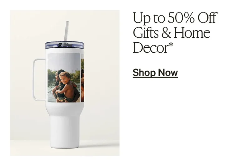 Up to 50% off gifts & home decor ends tomorrow!