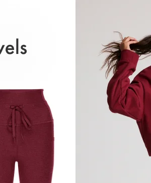 Spacedye Go Pocket Midi Legging in Bordeaux Heather