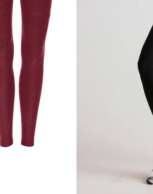 Spacedye Go Pocket Midi Legging in Bordeaux Heather