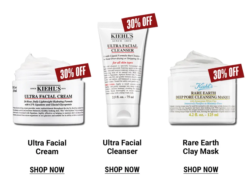 Ultra Facial Cream, Ultra Facial Cleanser, Rare Earth Clay Mask