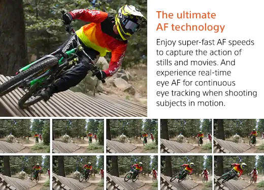 Be amazed by fast AF speeds