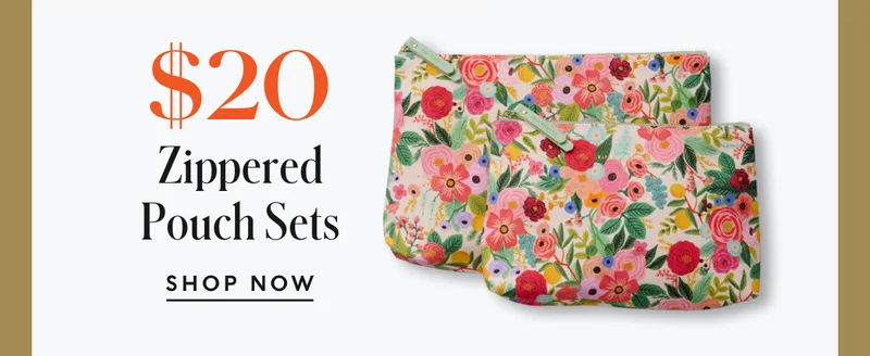 Shop Zippered Pouch Set