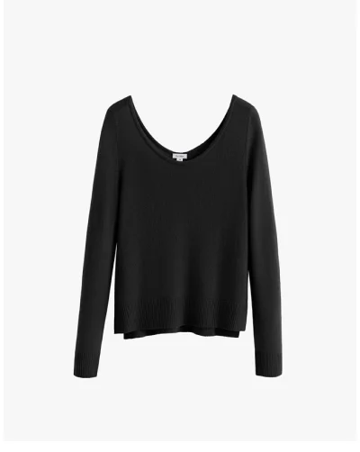 Single-Origin Cashmere Scoop Neck Sweater