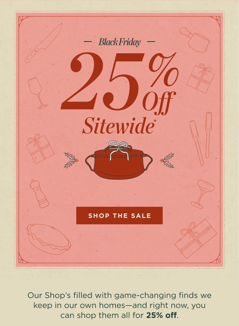 25% Off Sitewide