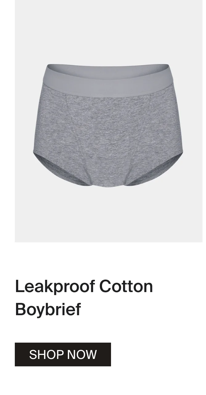 Leakproof Cotton Boybrief. SHOP NOW.