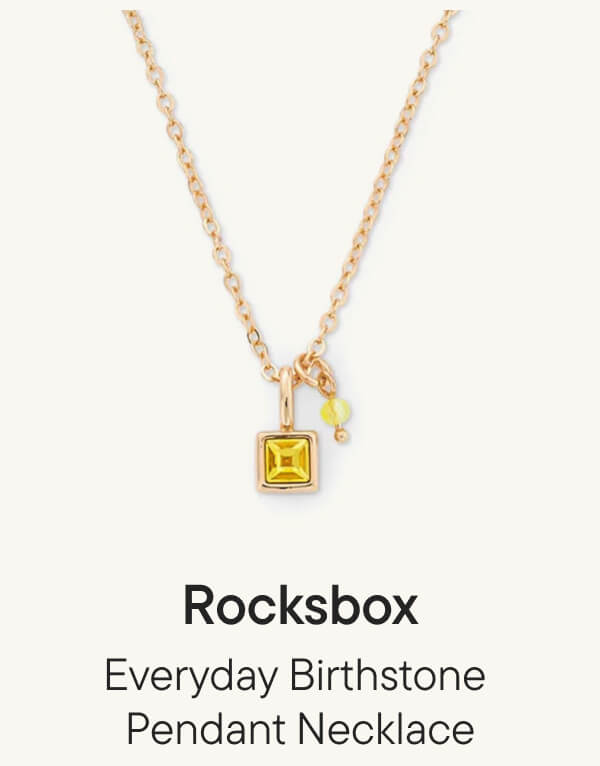 Everyday Birthstone Pendant Necklace