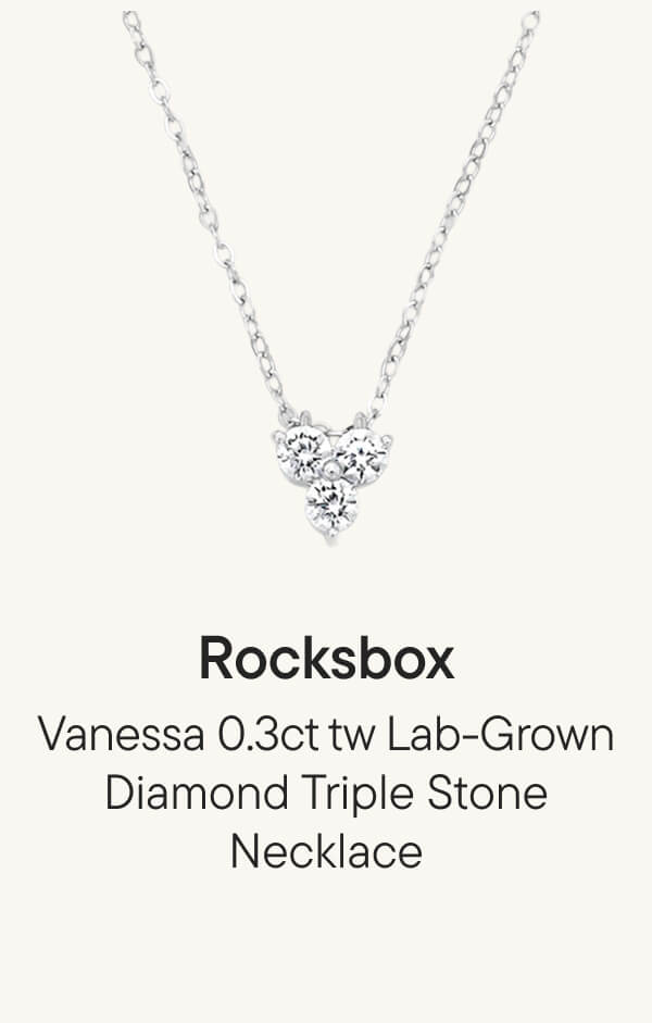 Vanessa 0.3ct tw Lab-Grown Diamond Triple Stone Necklace