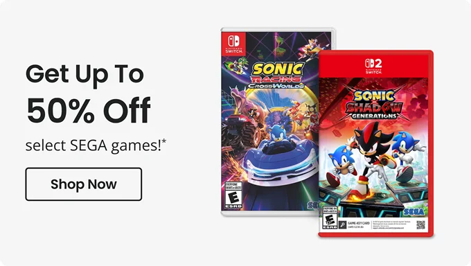 Get Up To 50% Off select SEGA games!* | Shop Now