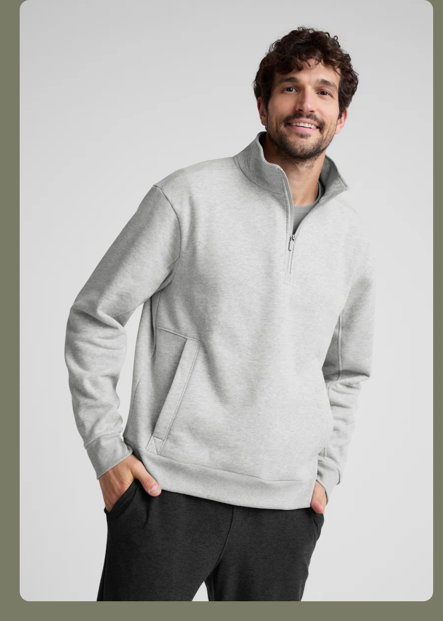 Last Layer Pullover in Light Heather Gray