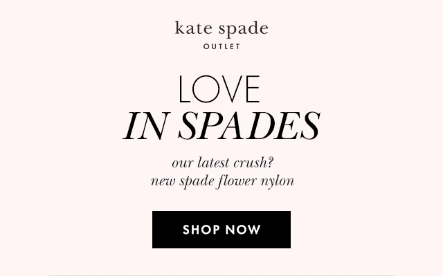 LOVE IN SPADES our latest crush? new spade flower nylon SHOP NOW