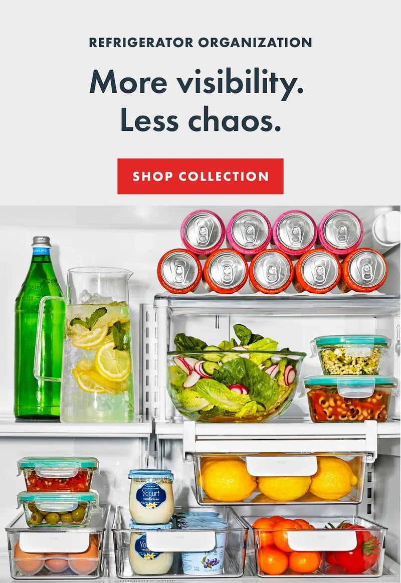 REFIGERATOR ORGANIZATION, More visibility.  Less chaos. | SHOP COLLECTION