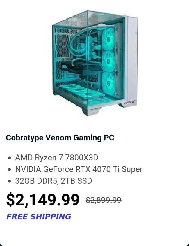 Cobratype Venom Gaming PC