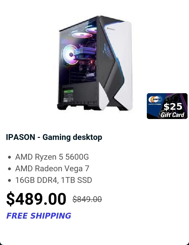 IPASON - Gaming desktop