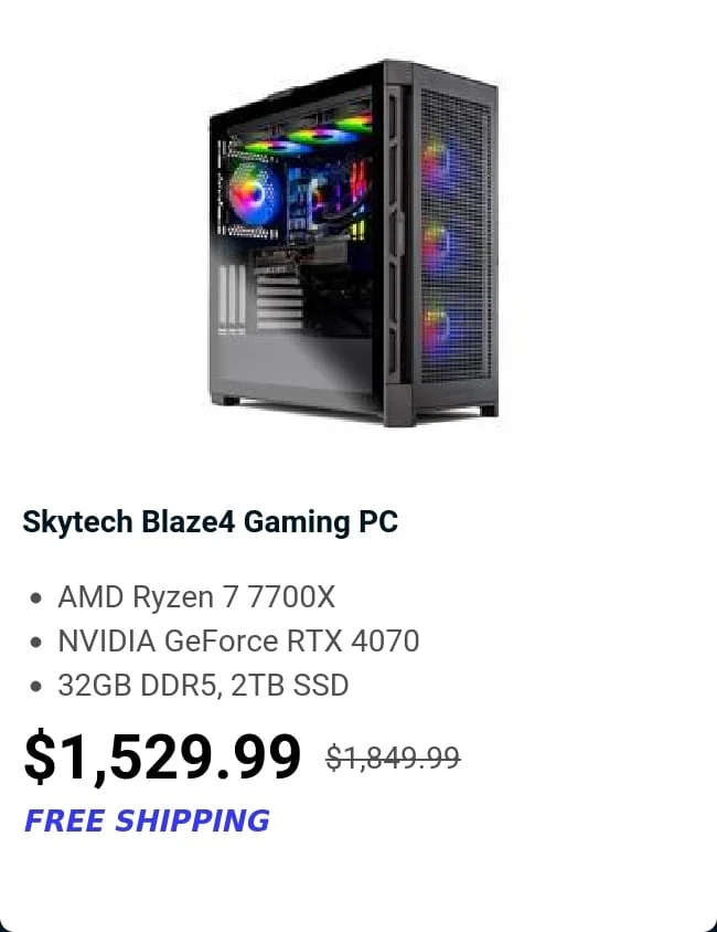 Skytech Blaze4 Gaming PC