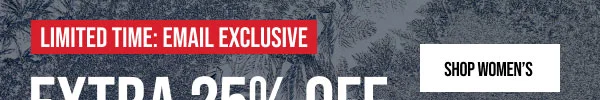 Extra 25% off Shop Women's