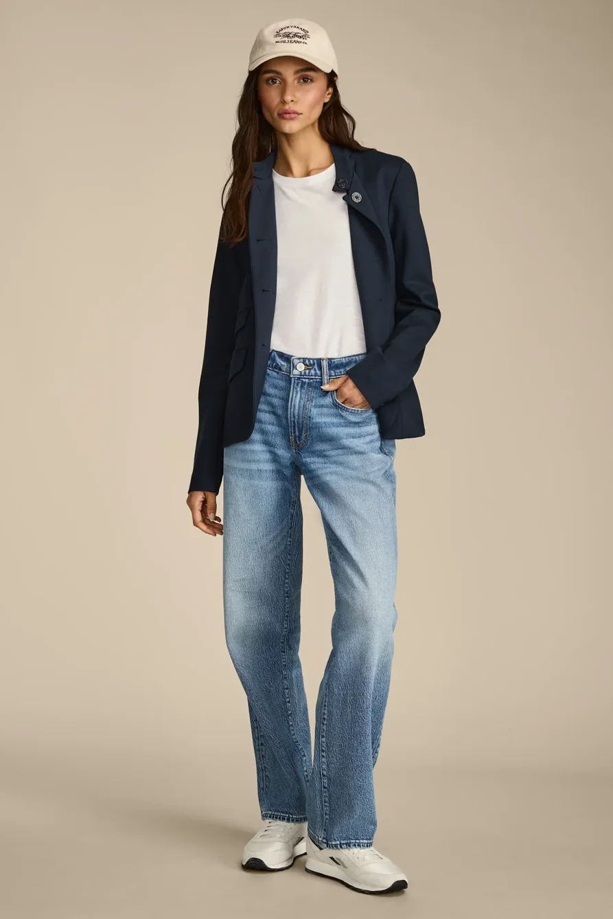 Image of Lucky Brand The Baggy - Women's Jeans Denim Pants in Pisces