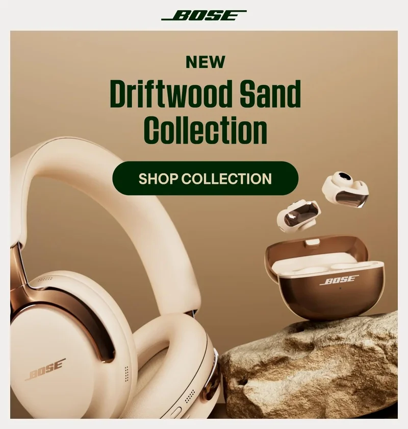 QuietComfort Ultra Headphones (2nd Gen) and Ultra Open Earbuds in Driftwood Sand