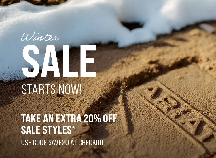 WINTER SALE STARTS NOW! Take an extra 20% off sale styles* Use code discount code at checkout