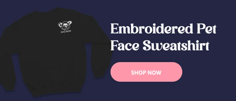 Embroidered Pet Face Sweatshirt