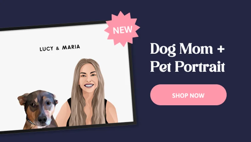 Dog Mom + Pet Together Portrait