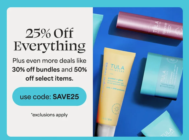 25% Off Everything Plus even more deals like 30% off bundles and 50%  off select items.  -- use code: discount code