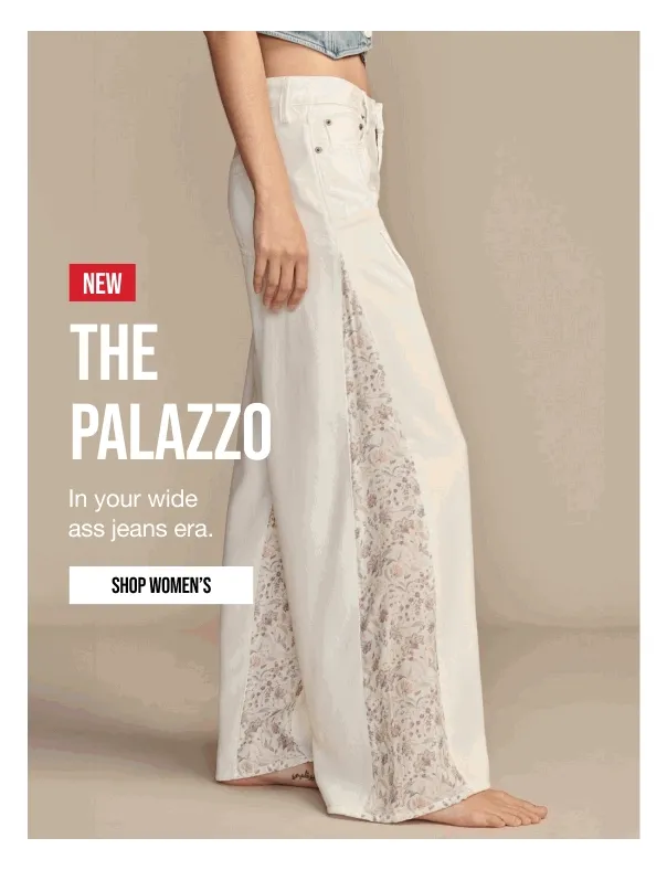 NEW THE PALAZZO | In your wide ass jeans era. | SHOP WOMEN'S