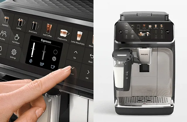 Philips 4400 series fully-automatic espresso machine with LatteGo
