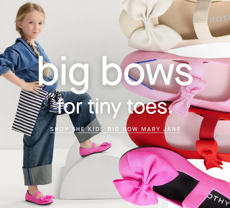 Big bows for tiny toes. SHOP THE KIDS BIG BOW MARY JANE