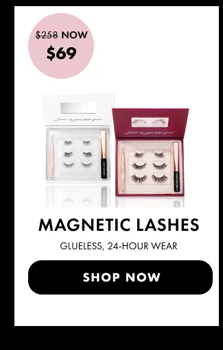 Image of Magnetic Lashes set for 24-hour wear, discounted from $258 to $69