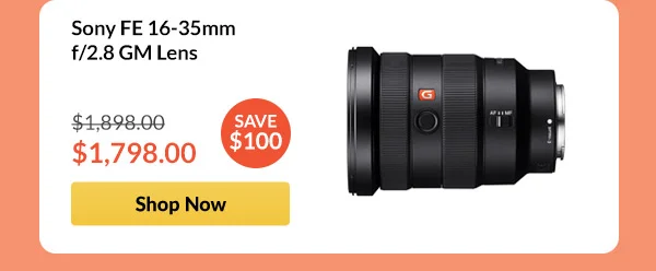 Sony FE 16-35mm f/2.8 GM Lens
