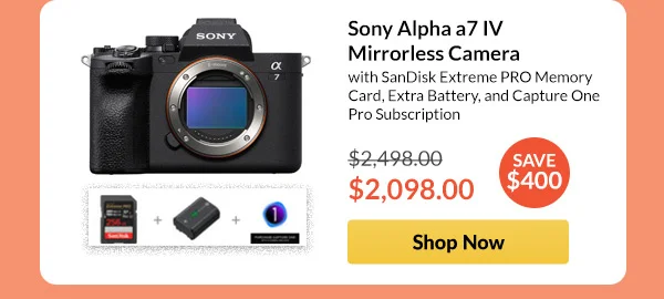 Sony Alpha a7 IV Mirrorless Camera  with SanDisk Extreme PRO Memory Card, Extra Battery, and Capture One Pro Subscription