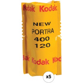 Kodak Portra 400 Color Negative Film, 120 Roll Film, 5-Pack, USA