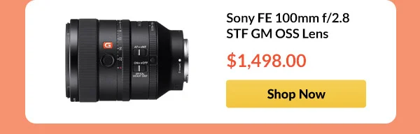 Sony FE 100mm f/2.8 STF GM OSS Lens