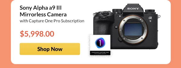 Sony Alpha a9 III Mirrorless Camera  with Capture One Pro Subscription