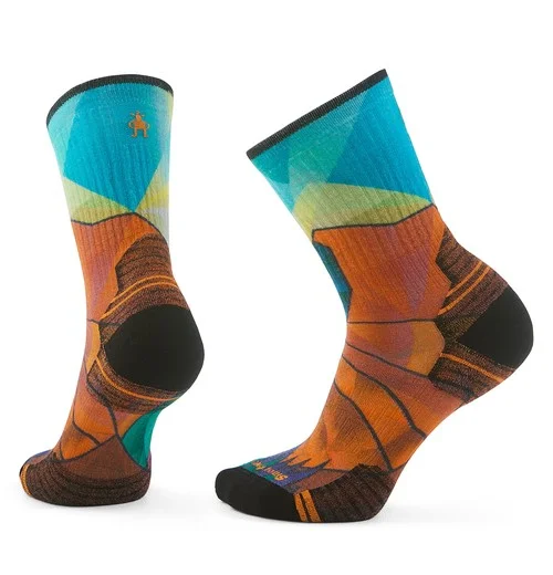 Women's Hike Mountain Prism Print Crew Socks