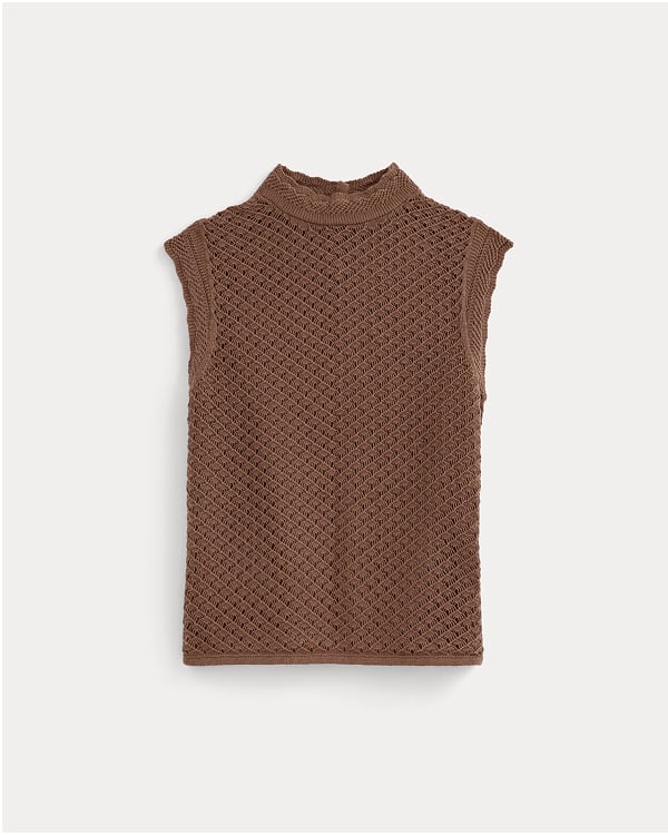 [Image]The Lace Knit Tank | Mocha