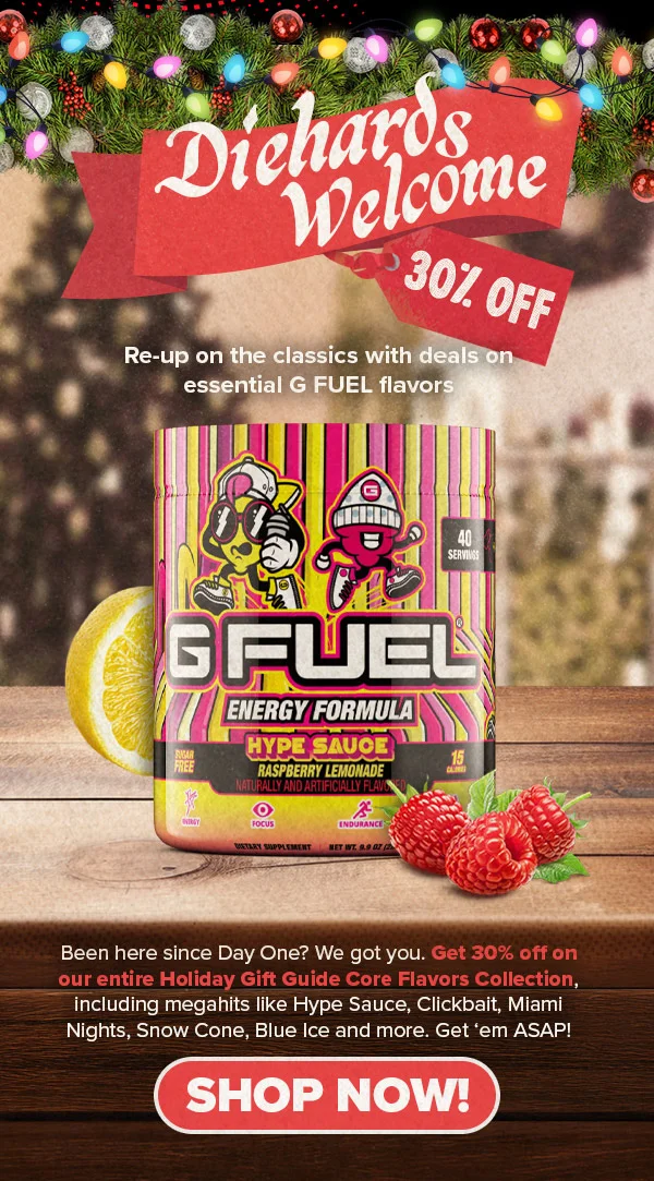 Diehards Welcome: 30 % Off
