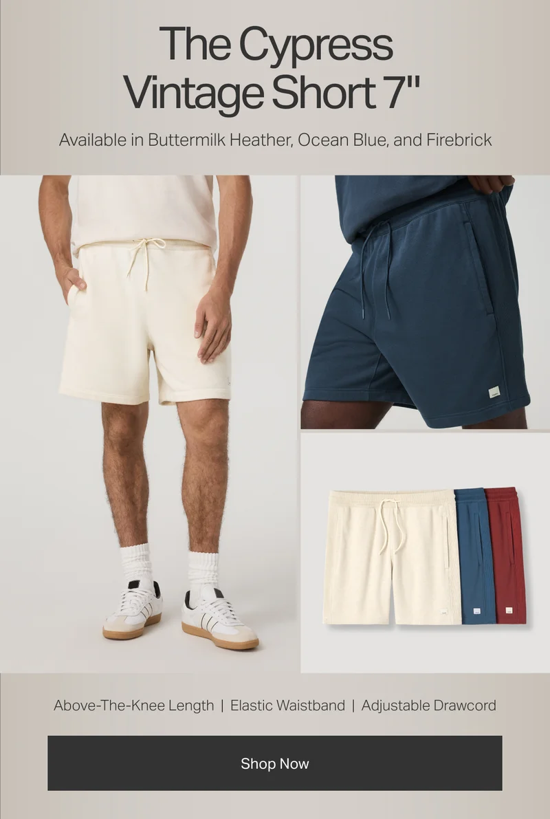 New Styles: The Cypress Vintage Short - Shop Now
