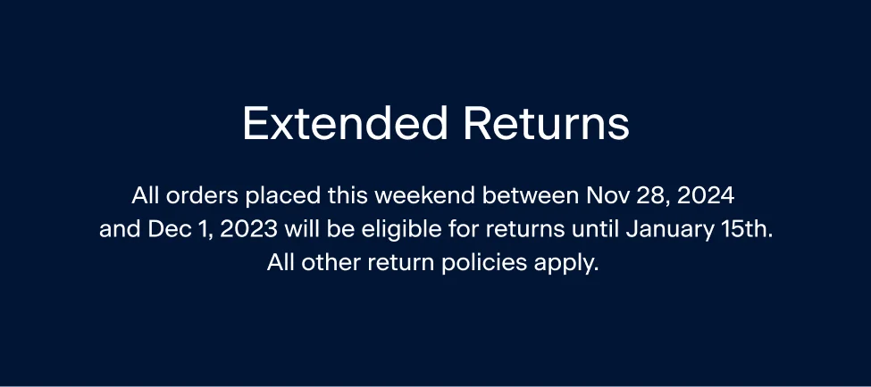 Extended Returns