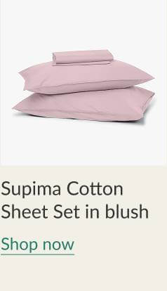 Supima Cotton Sheet Set in blush - Shop Now